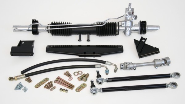 1964 1/2-1970 Mustang Steeroids Rack &amp; Pinion Conversion Kit, Reuse Stock Column, Power Steering