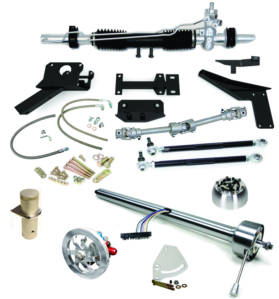 1953-1962 Corvette Steeroids Rack &amp; Pinion Conversion Kit with Column, Power Steering